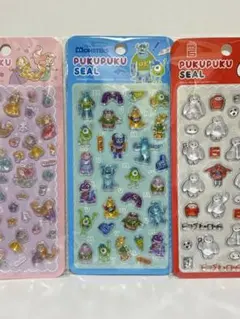 ディズニー ぷくぷくシール 3個セット
