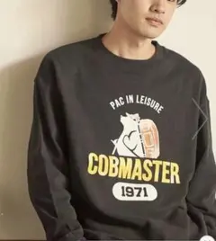 新品　スウェット コブマスター トレーナー キャンプ アウトドア　ネイビー