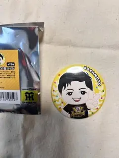 #12 坂本　阪神タイガース　優勝記念　選手イラスト(ピースサイン)缶バッジ