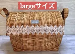 蓋付き布バスケット(largeサイズ)①