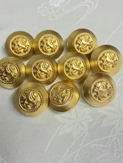 ゴールド装飾ボタン 10個セット
