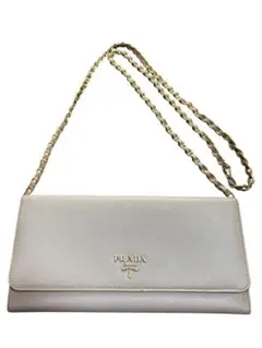 美品 PRADA 長財布 ウォレットチェーン 楽天市場】PRADA プラダ レディース小銭入れ付き二つ折り長財布取外