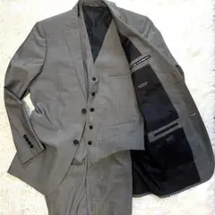 バーバリーブラックレーベル スリーピース グレー Lサイズ相当