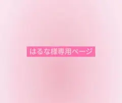 〜はるな様専用ページ〜