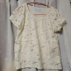 Ropé Picnic アイボリー レース 半袖 トップス38