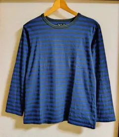 アニエスベー agnes b. ボーダー 長袖Tシャツ 2 日本製 フェード