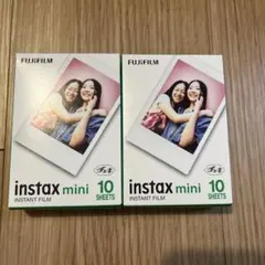 FUJIFILM instax mini フィルム 10枚×2個
