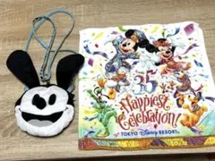【未使用】TDR 35周年 ハンドタオル× ディズニー オズワルド ポシェット