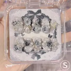 ネイルチップ 韓国 ワンホン バラ　量産型 現品