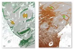 ヒロアカ 原画展 A2アートポスター 2枚セットThe Beginning額縁付