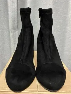 moussy スエードショートブーツ　ブラック　Sサイズ