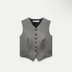 ZARA ベスト ジレ グレーのサムネイル