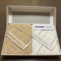 renoma - PARIS タオルハンカチ 2枚セット　箱入