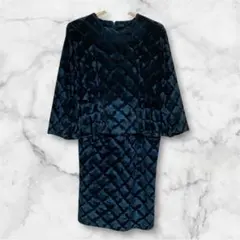 レディース ブラウス スカート セットアップ ベルベット