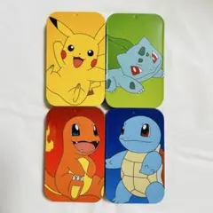 『訳あり』ポケモン　缶スライドケース　4個セット