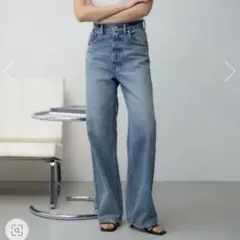 【美品】 theory ワイドデニムパンツ 26 アイスブルー 美品 theory セオリー ワイドデニムパンツ 26 アイスブルー - メルカリ