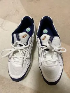 ASICS スニーカー ホワイト/ネイビー