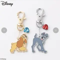 新品　ディズニー　レディ&トランプ　ペアチャーム　わんわん物語