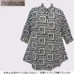 m19963・値下★ANYHAUTE★チュニック・角型渦巻風柄