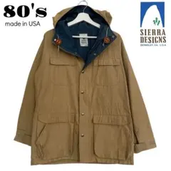 80'sUSA製【シェラデザイン】マウンテンパーカー　タン×ネイビー