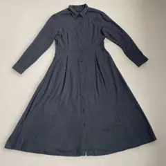 UNIQLO ユニクロ 長袖 シャツワンピース グレー　Mサイズ