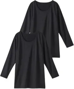 【2枚・定価2500円・ニッセン】インナーシャツ ウォームコア 120サイズ 黒