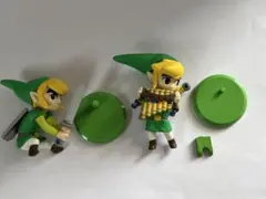 ゼルダの伝説 リンク フィギュア 2体　チョコエッグ　大地の汽笛のサムネイル