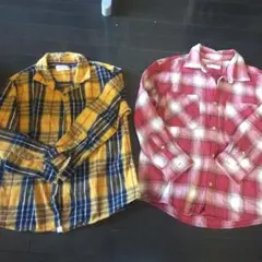 Zara Kids 長袖チェックシャツ 140cm　2枚セット