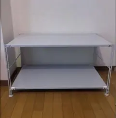無印スチールユニットシェルフ　幅82cm グレー