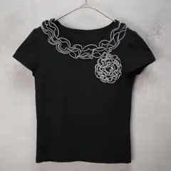 YUKI TORII Tシャツ ブラック #38 半袖 ユキトリイ