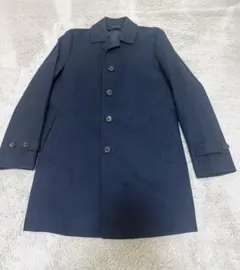 THE SUIT COMPANY ネイビー ステンカラーコート　Sサイズ