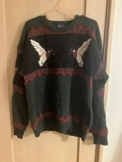 woolrich セーター　lサイズ　総柄　鳥のサムネイル