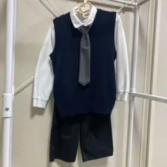 子供 フォーマル 120 男の子 ベスト シャツ ネクタイ ハーフパンツ セット
