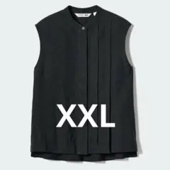UNIQLO コントワーデコトニエ　リネンブレンドブラウス ブラック