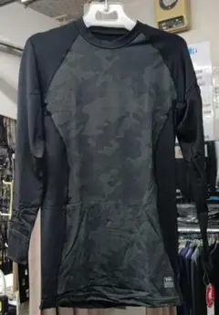 TS DESIGN ロングスリーブシャツ M ブラック迷彩