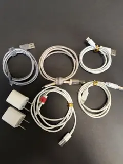 Lightningケーブル 6本と充電アダプター2個セット