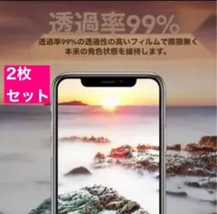 iPhone11 割れ防止 お得 9H硬度 2個セット ガラスフィルム