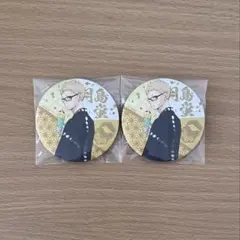 月島蛍 缶バッジ ハイキュー 縁日 和紙風