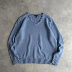 00s〜 ランズエンド コットンニット 無地 ソリッド