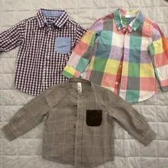 ベビー服　Yシャツ　3枚セット　90