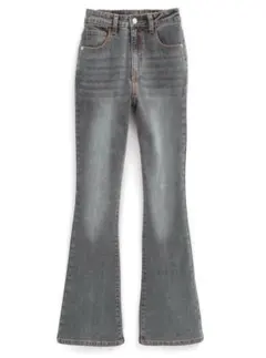 新品同様！グレイル　GRL セミフレアデニムパンツ　cu508 グレー　M