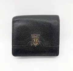 BURBERRY ローラ TBロゴ キルティング 三つ折り財布 ブラック - メルカリ