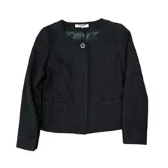 【美品】NATURAL BEAUTY BASIC ツイード ノーカラージャケット