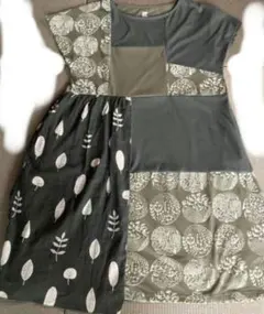 graniph グラニフ パッチワーク ワンピース