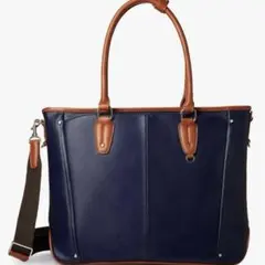 メンズビジネストートバッグ レザー　大容量 自立 メンズ B4