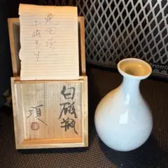 香蘭社 白磁 花瓶 白磁ダイヤ インテリア 骨董品 - メルカリ