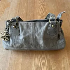 【中古】レザー ハンドバッグ タッセル付