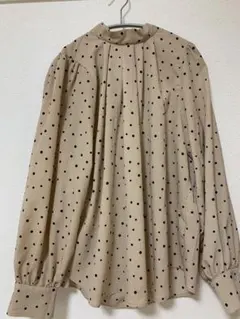 【美品】ROSE BUD ロ-ズバッド　ブラウス　ドット　秋