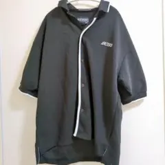 BOSS ボタン付き ブラック Tシャツ XL　スポーツ　ストリート系
