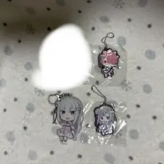 リゼロ ラバーストラップ アクリルキーホルダー 묶음 판매